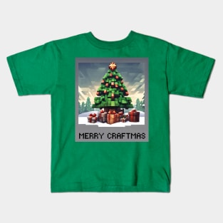 Merry Craftmas Tree Kids T-Shirt